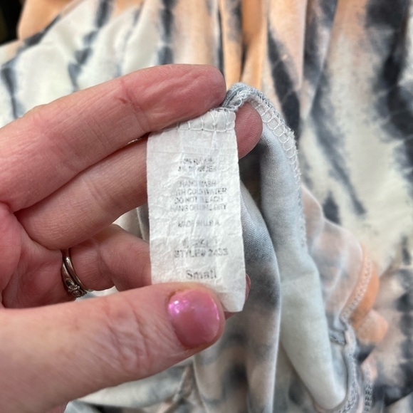 Entro Boutique Tie Dye Dress with Fit and Flare Stretchy Mini - Picture 8 of 8